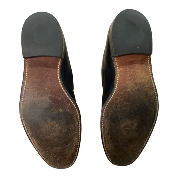 Vintage Johnston & Murphy Black Leather‎ Tassel Loafers Men\'s Size 8.5 D/B